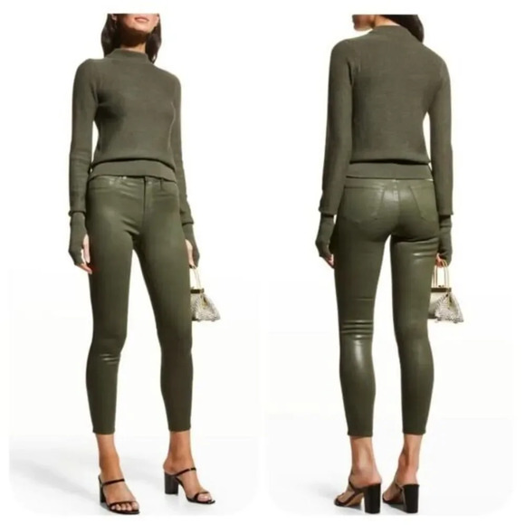 L'Agence Marguerte High Rise Skinny Jeans in Ivy Green Sz 27